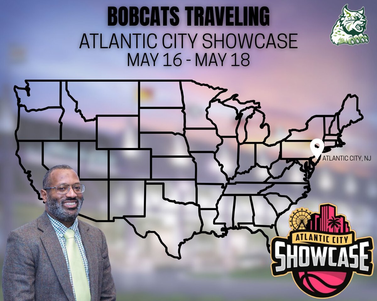 BobcatsWBB's tweet photo. Paul Smith’s College basketball has arrived in Atlantic City New Jersey. On the hunt for future Bobcats. https://t.co/J5NkylbuqN