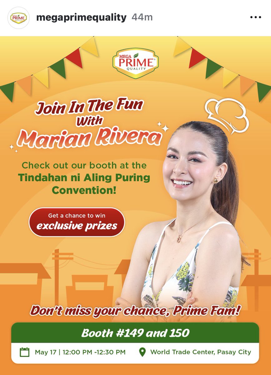 mariadongmarian's tweet photo. Bukas na to ☺️  #PureGoldSariSariStoreConvention2025

Marian Rivera for #MEGAPRIME 🍄‍🟫 https://t.co/U3SFgY4Ou0