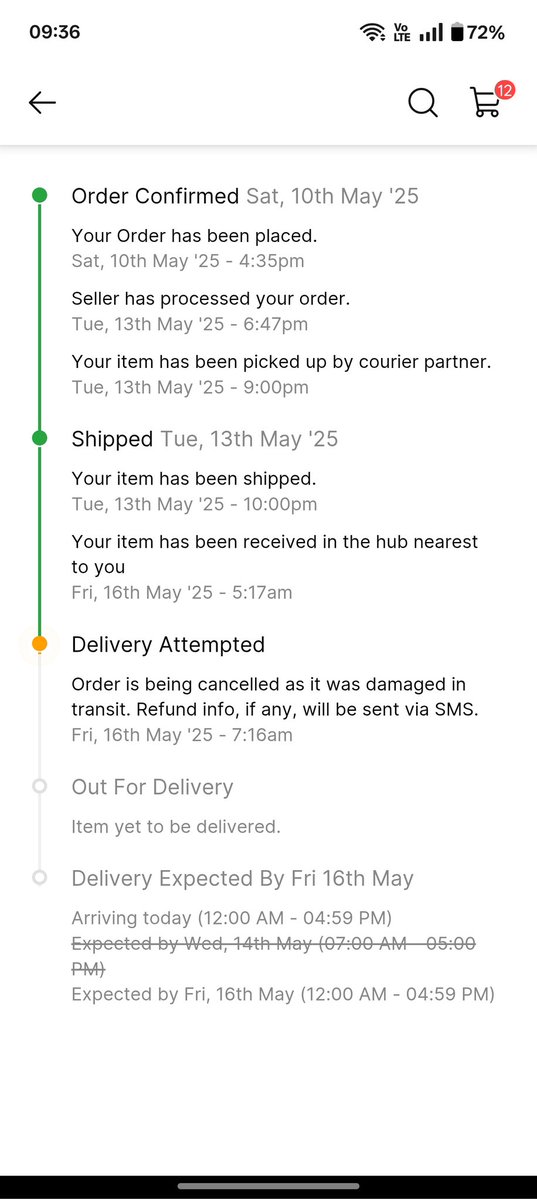 Akumar052's tweet image. Next level fraud by Flipkart.
Prepaid item promised in 2 days, delayed for 7.
Now they say it's damaged and will refund.
How many customers are they holding hostage like this?
Earning interest on OUR hard-earned money.
Worst customer service ever.
#FlipkartFraud #CustomerScam