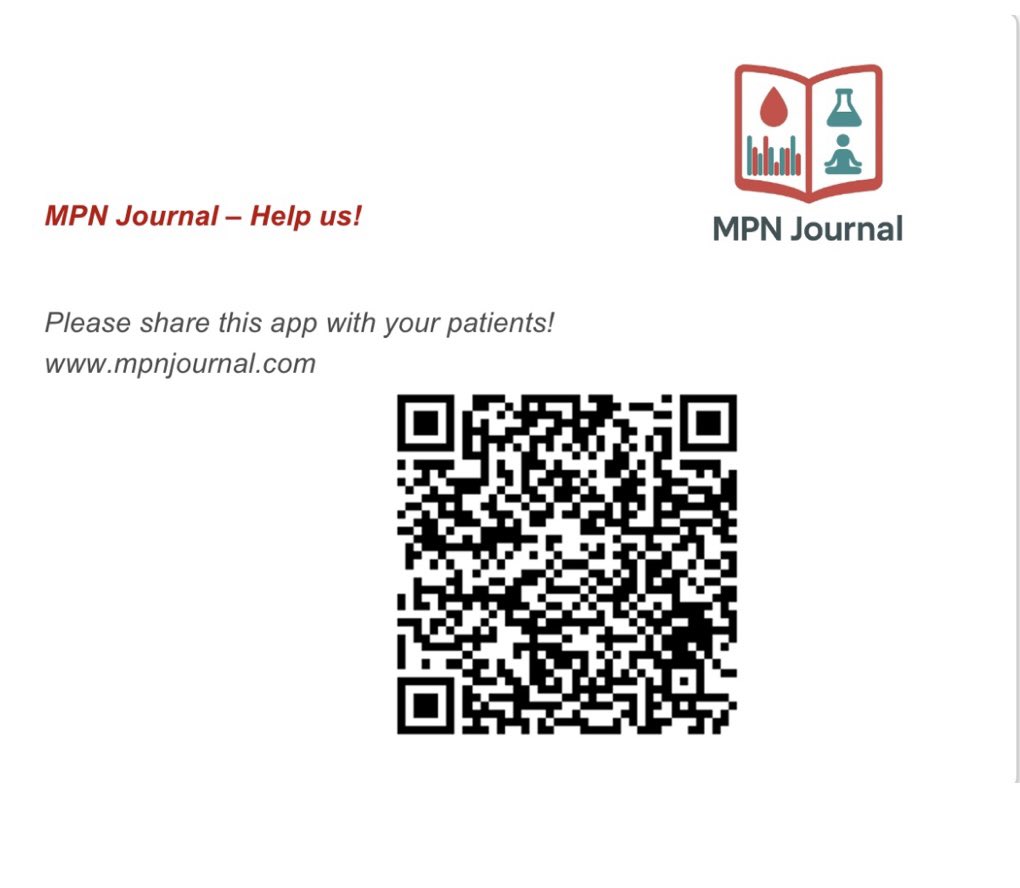 MPN patients please follow alternatively this QR code