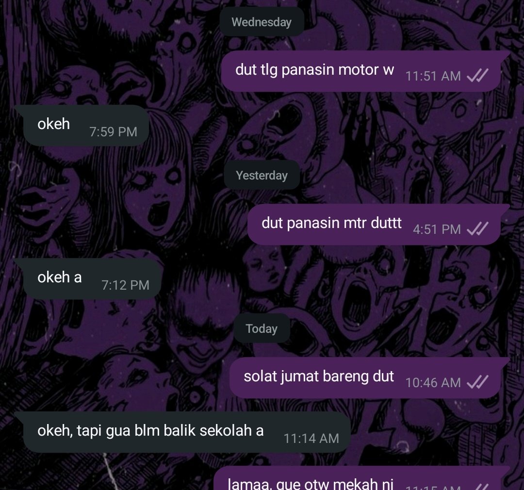 baru ngeh isi cet sama adek w gini² doank