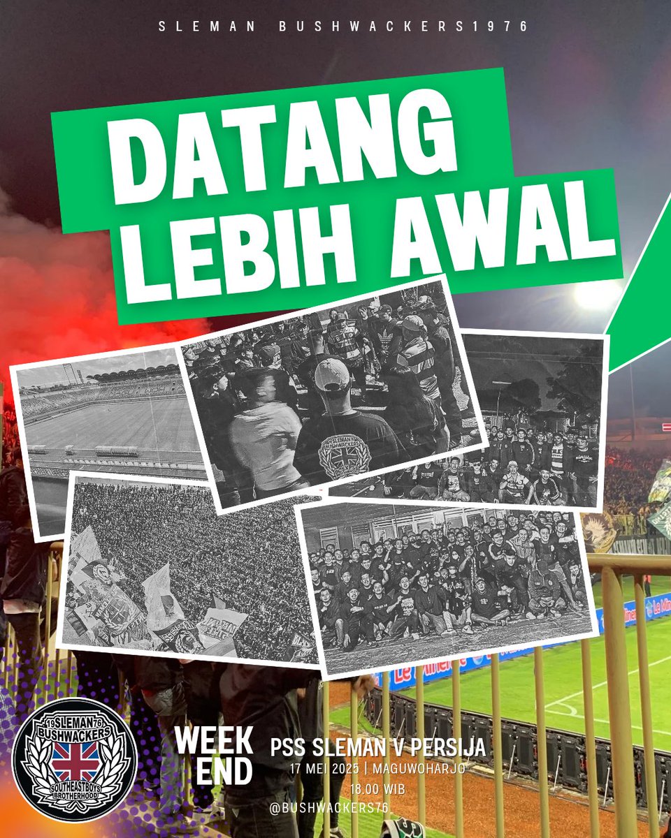 Kepada seluruh saudara2 sleman fans yang sudah mendapatkan tiket, mari datang lebih awal dan kawal kebanggaan hingga akhir laga. Habiskaan di laga Home terakhir. ASA itu masih ADA.  PSS SLEMAN !!!