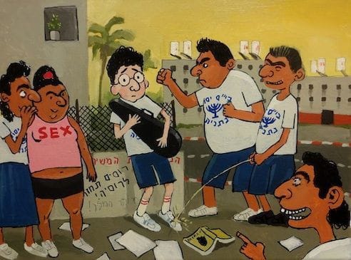 PUNISHEDBOULDE2's tweet photo. israel's "premier" artist. fascinating https://t.co/kkVgwMSBZX