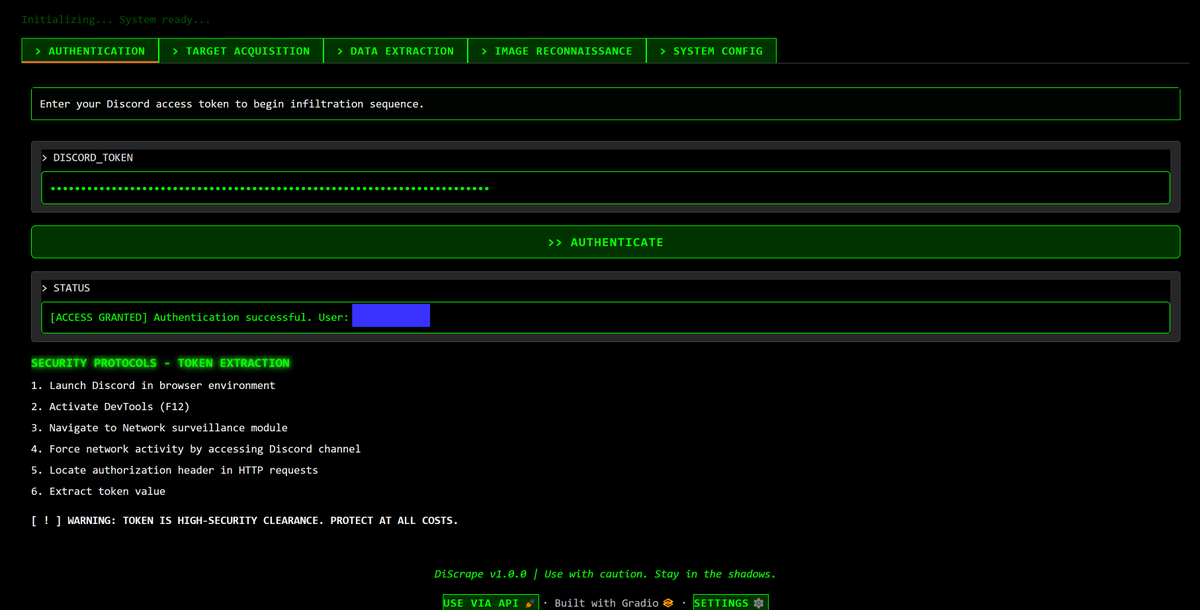 LLMSherpa's tweet photo. Uploaded my Discord scraper to Github, along with build &amp; run scripts for Windows.

Relatively straightforward.

You'll need your auth token, and to enable Developer Mode in Discord so you can pull the server id.

It pulls the channels &amp; their ids automatically. https://t.co/EnLHOcAX8z