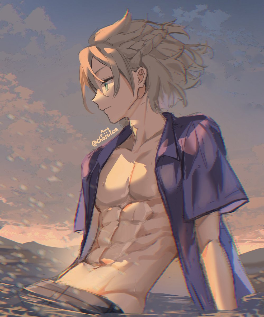 chosuica's tweet photo. I swear im not freaky about him 😍 #albedo #albedokreideprinz #Genshinlmpact #Genshinfanart https://t.co/pBANLYe0sx