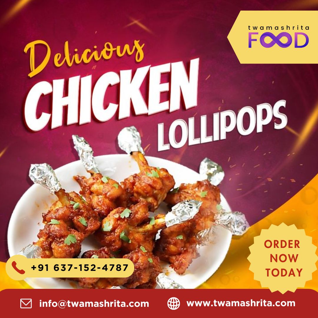 twamashritafood's tweet photo. Tasty Chicken Lollipops! Place Your Order Today: https://t.co/sV5yA6L3GL #food #foodie #twamashritafood #foodofindia #foodofodisha #foodpartners #KitchenOwners #biryani #biriyanilovers https://t.co/e8wjSkZ5bl