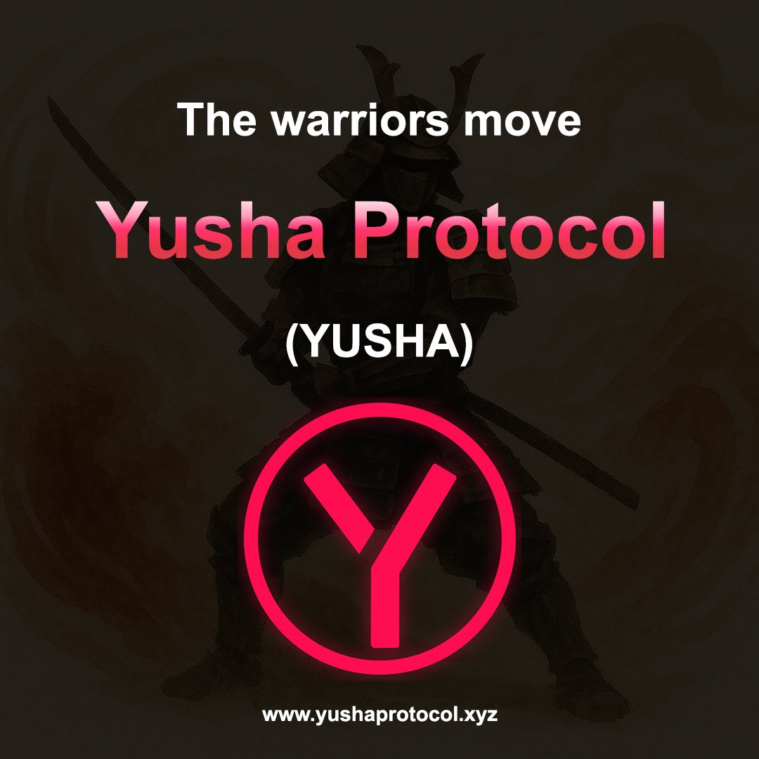 We have launched the great gaming and NFT ecosystem to the real warriors 🥷

Visit our website for more: yushaprotocol.xyz

🎁 Join our Airdrop: t.me/Yusha_giveway_…

#Yusha #Warriors 🥷