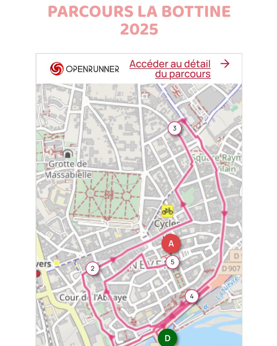 Le parcours 2025 de La Bottine Nevers est en ligne sur notre site internet ! 👟👚

labottinepower.com