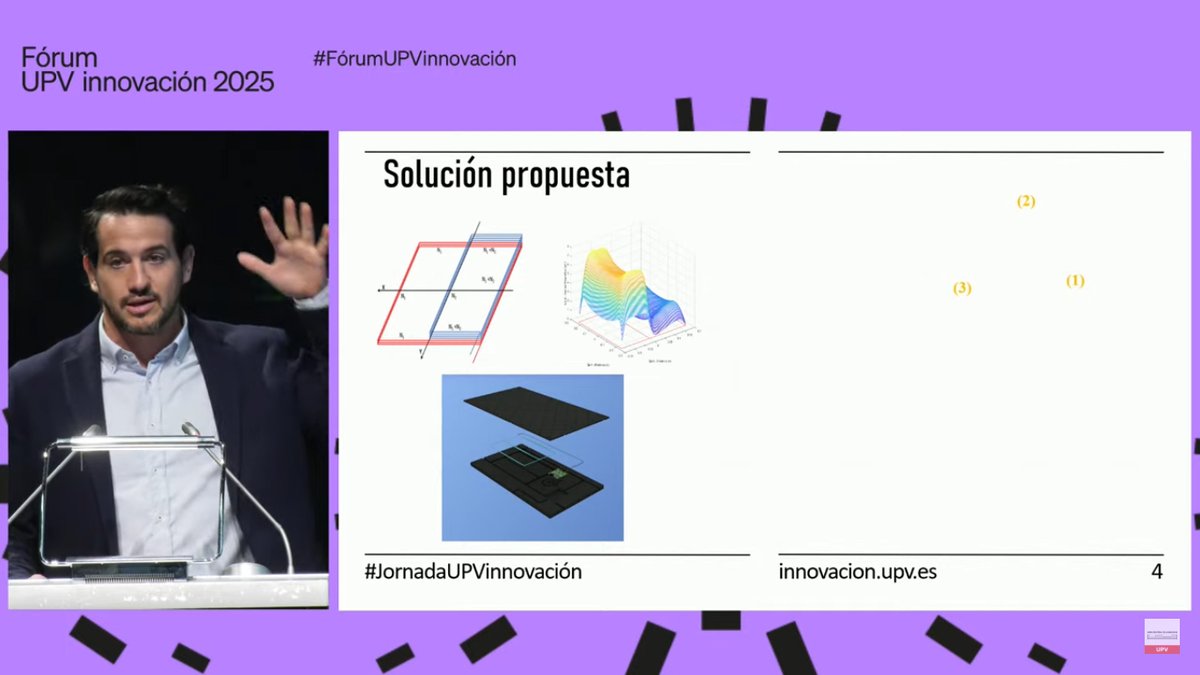 😃Our deputy director, 👨‍🏫Antonio Martínez, has presented the latest work and goals of the spin-off Argos Urban Mobility at the #ForumUPVInnovacion. 
👉The company develops smart solutions for urban mobility control, such as systems that measure the real-time speed of #PMVs🛴🏍️.