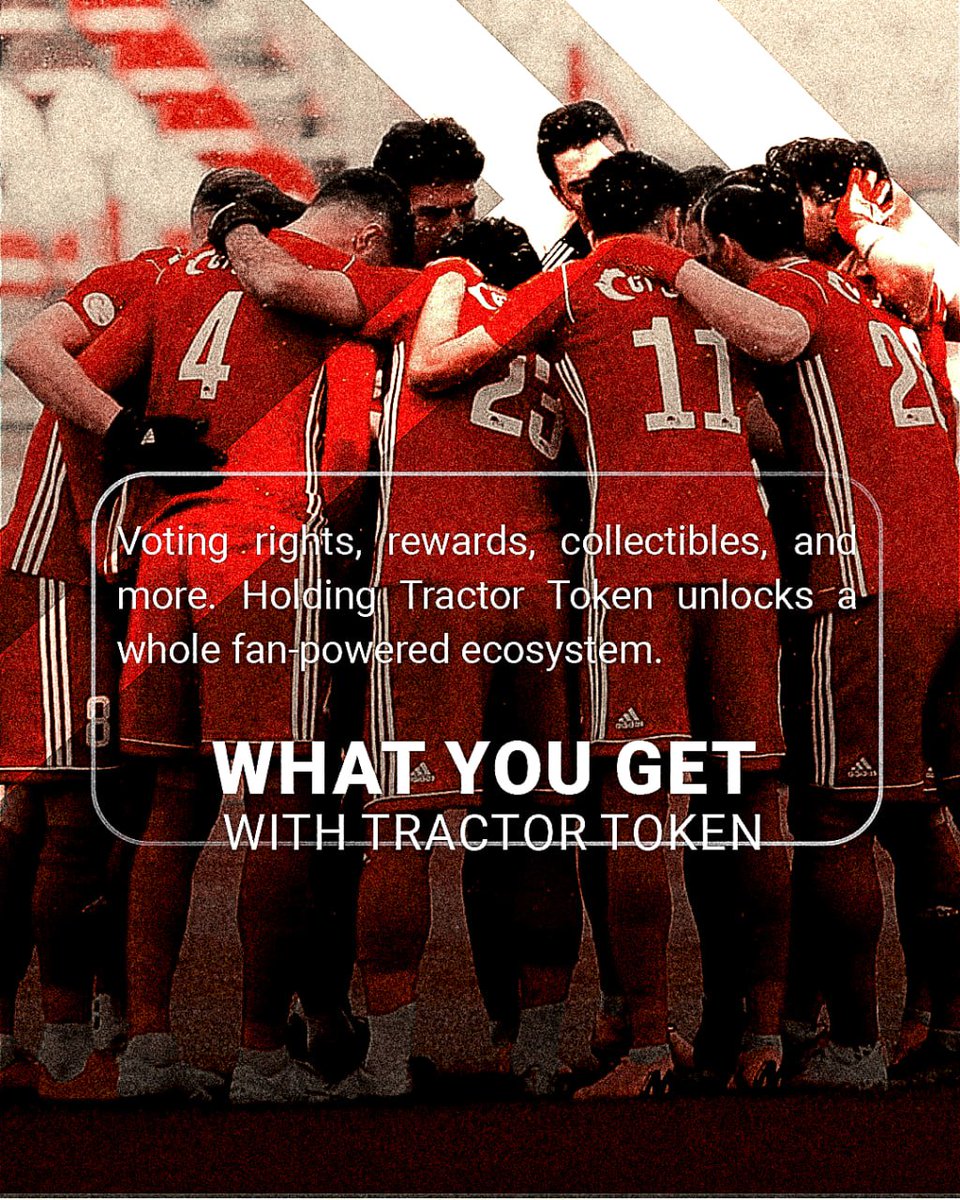 Every token opens doors. From VIP access to fan challenges, see what your Tractor Tokens can do.

🔗 Join Our Commiunity