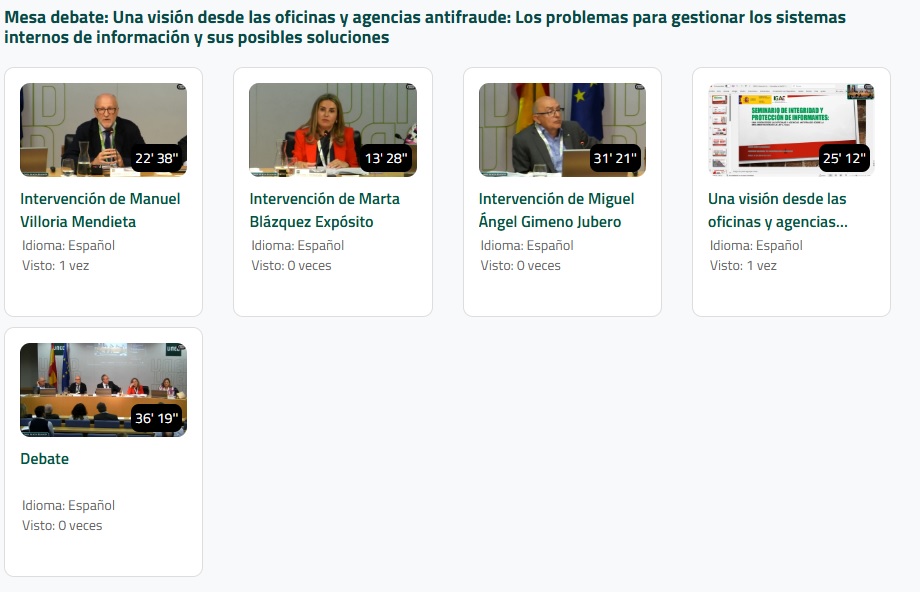 🎥Hemos publicado las presentaciones y grabaciones del Seminario de Integridad y Protección de Informantes

Acceso: sites.google.com/view/sistemasd…