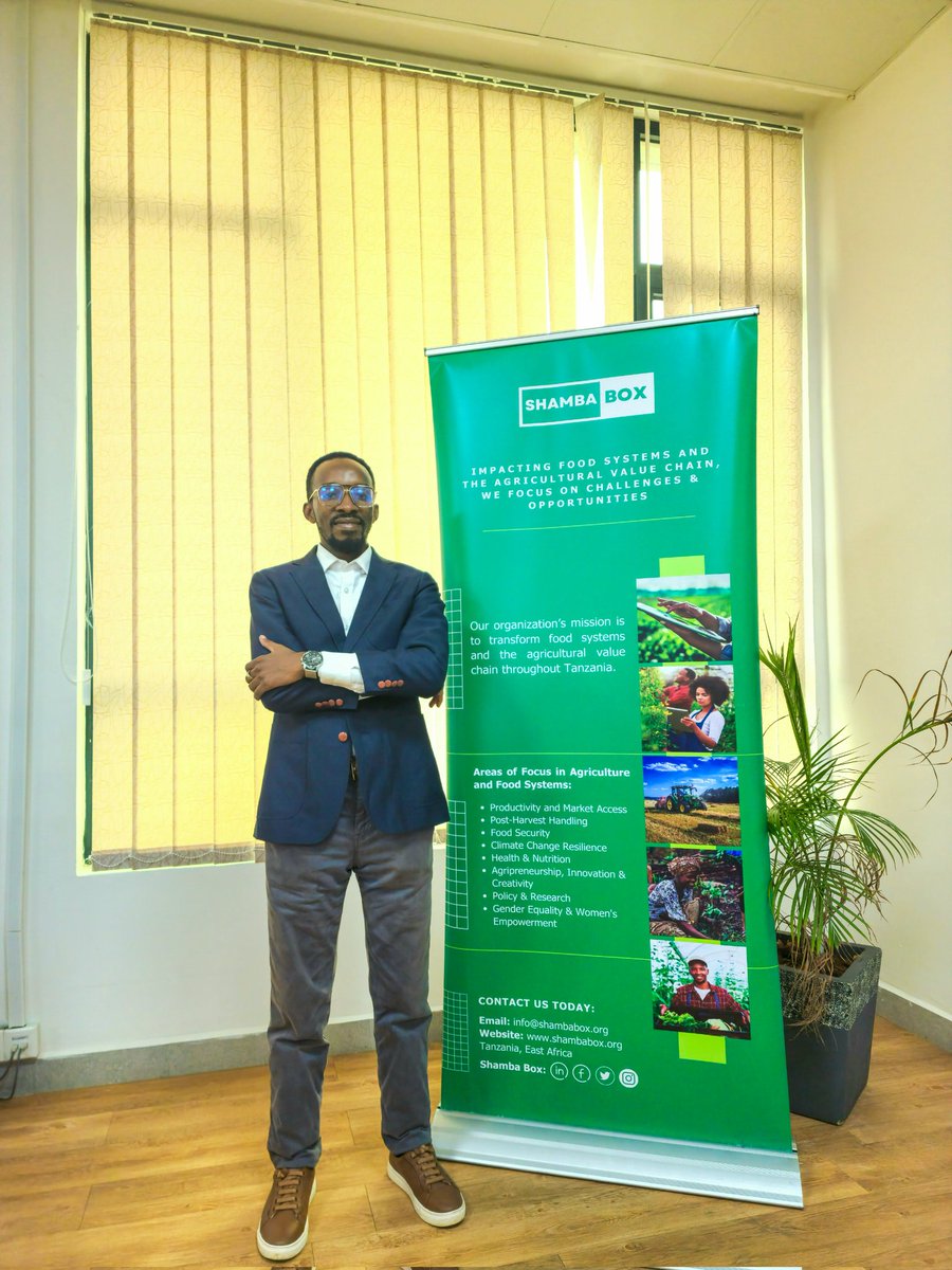 At @shamba_box , we empower agripreneurs &amp; farmers to build a more sustainable, food-secure Tanzania through:

>Agri-business &amp; Agri-preneurship advisory
>Incubation &amp; acceleration programs
>Data-driven research &amp; Data Collection
>Policy advocacy

👉 Connect: info@shambabox.org