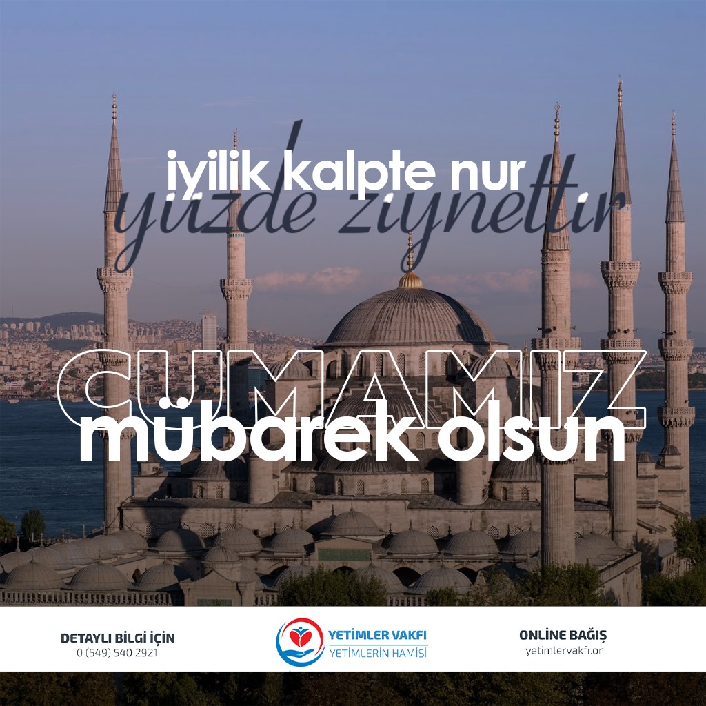 Ey inananlar! Cuma günü namaz için ezan okunduğu zaman Allah'ı anmaya koşun; alım satımı bırakın; bilseniz, bu sizin için daha hayırlıdır.
Cuma süresi 9.ayet

Cumamız Mübarek olsun.