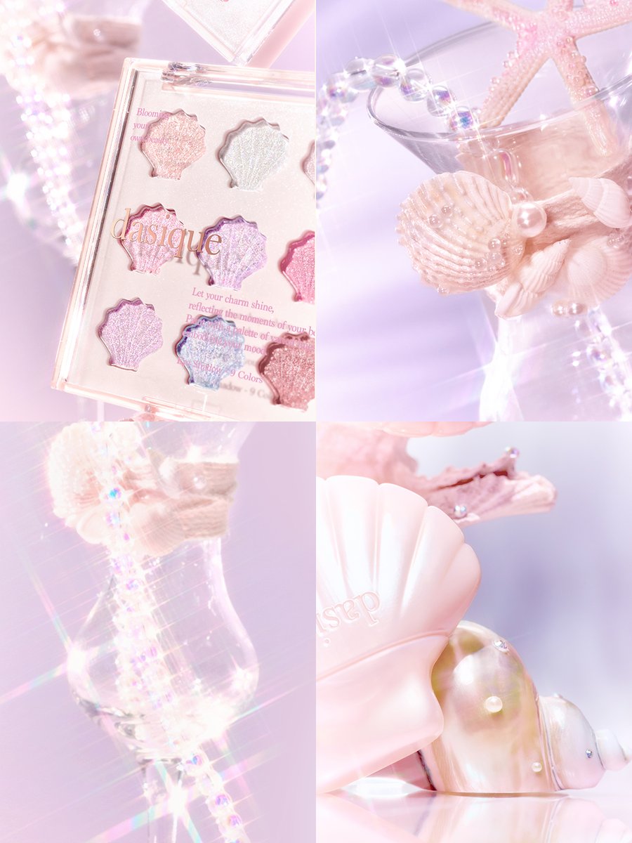 dasique_jp's tweet photo. 𝐓𝐰𝐢𝐧𝐤𝐥𝐞 𝐌𝐞𝐫𝐦𝐚𝐢𝐝 𝐂𝐨𝐥𝐥𝐞𝐜𝐭𝐢𝐨𝐧

まぶしい陽ざしの中、
貝殻が放つオーロラのようなきらめきと、
波の上で揺れる光のヴェールをひとつに詰め込んだ
「トゥインクルマーメイド」コレクション

05.31 Coming Soon https://t.co/tCIMD4ms0s