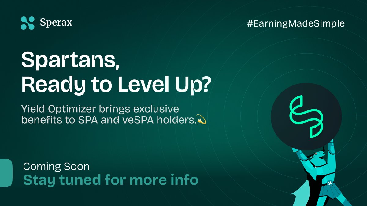 SperaxUSD's tweet photo. $USDs $SPA #Sperax #EarningMadeSimple https://t.co/FnDAT4a00M