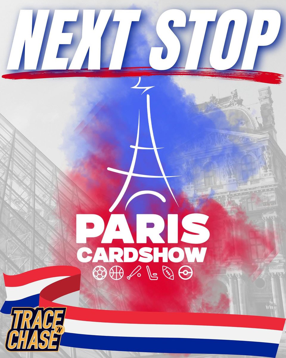tracenchase's tweet image. Paris here we come !🇫🇷🏀 After the London Card Show we will be attending the @pariscardshow… We’ve seen the growth of the Paris Card Show since its first edition, we couldn’t be more excited for the 4th edition of the show ! See you there 🤝

#pariscardshow2025 #paris #cardshow