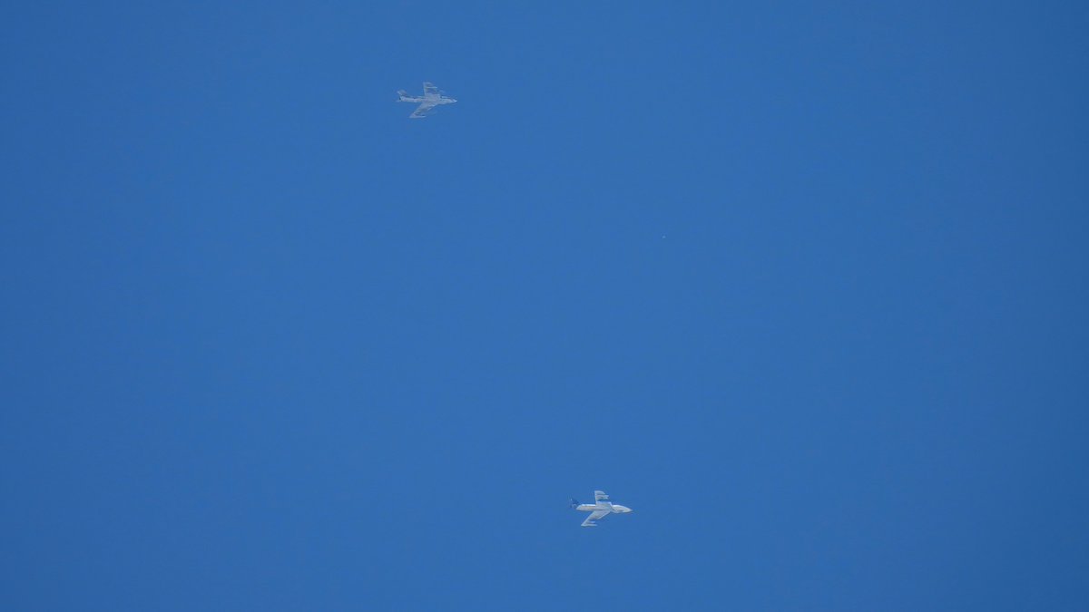 EHEH_Spotter's tweet photo. Two Hawker Hunter (ETSI --> UK) as #DUKE01 flight @ FL280   

#NLspot https://t.co/kIaOmMm3Qc