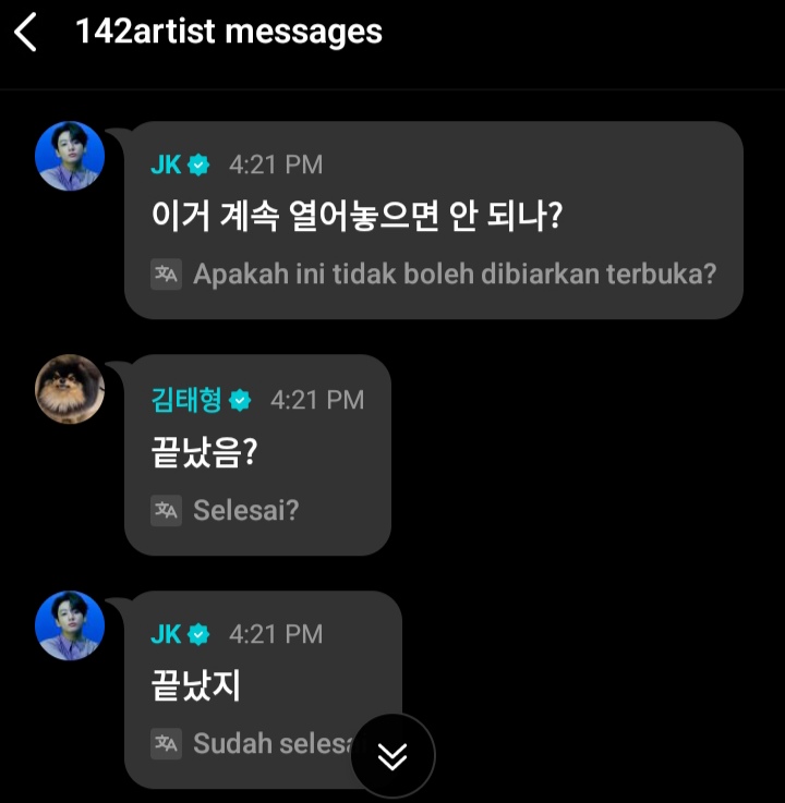 armyfess_'s tweet image. 💜dah lama gak liat weverse rame gini, berasa grup chat 😭🫶🏻
