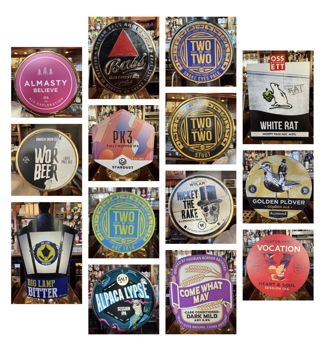 TheMarineNE33's tweet photo. OTB:-
@TwoByTwoBrewing 
@AlmastyBrewCo 
@ossettbrewery 
@HadrianBorder 
@AllendaleBrewCo 
@stardustbrewery 
@vocationbrewery 
@SaltBeerFactory 
@wylambrewery 
@AnarchyBrewCo https://t.co/rB8nkqMKR0