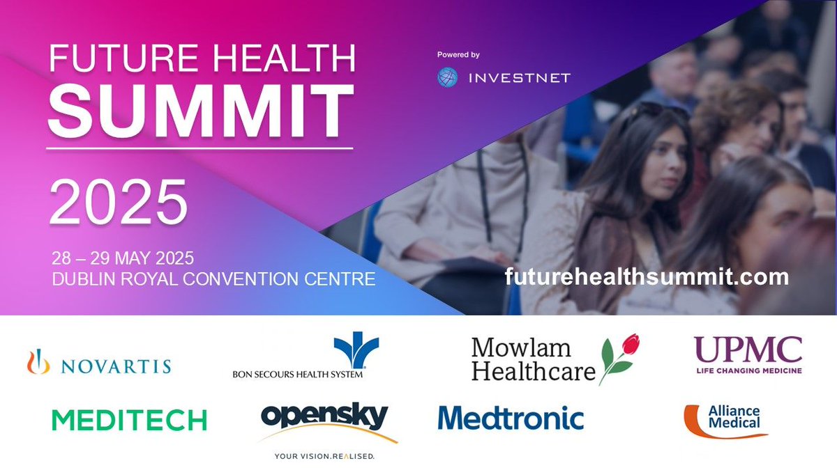 We’re proud to be Platinum Sponsors of #FHSummit25 on 28–29 May in Dublin! Join 600+ C-suite leaders and global health experts as we explore innovation, investment, and better outcomes for Irish healthcare. bit.ly/4iZ42UJ

#HealthcareInnovation #DigitalHealth #HealthTech