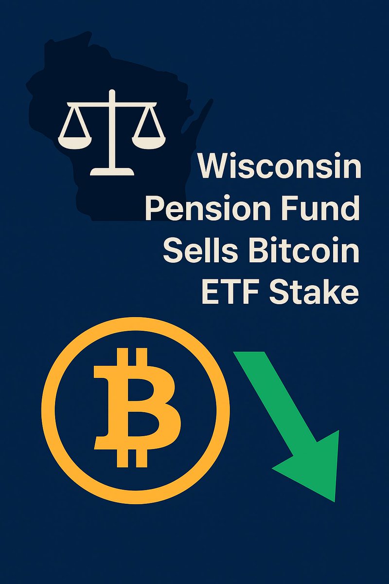 Smart_trade_bot's tweet photo. صندوق ويسكونسن يبيع استثماراته في ETF البيتكوين
قام صندوق تقاعد ولاية ويسكونسن ببيع حصته في صندوق ETF البيتكوين التابع لشركة بلاك روك، والتي تبلغ قيمتها 300 مليون دولار، خلال الربع الأول من العام، قبل فرض تعريفات جمركية أمريكية جديدة. https://t.co/MQCBXT1w7F