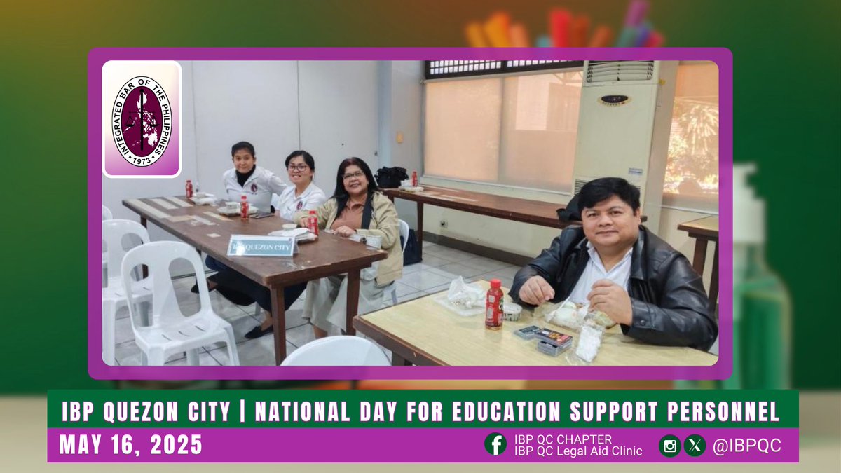 ibpqc's tweet image. #IBPQuezonCity
#IBPLegalAid
#ServeTheCountryHailTheIBP