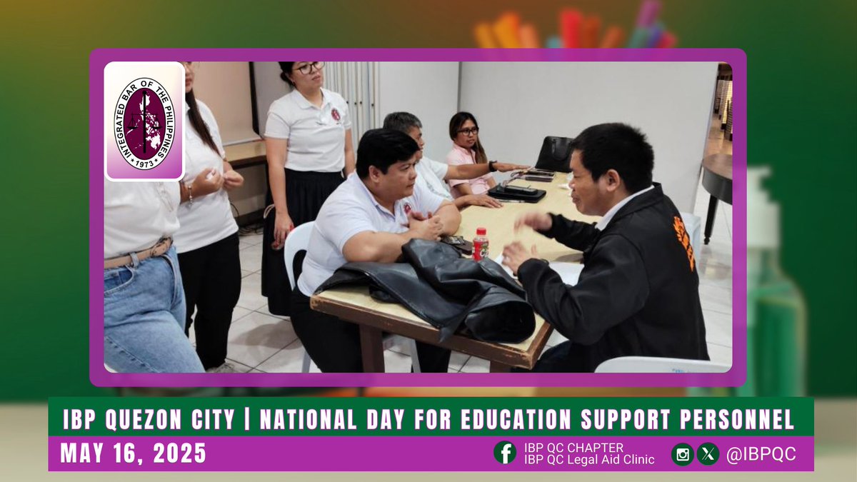ibpqc's tweet image. #IBPQuezonCity
#IBPLegalAid
#ServeTheCountryHailTheIBP