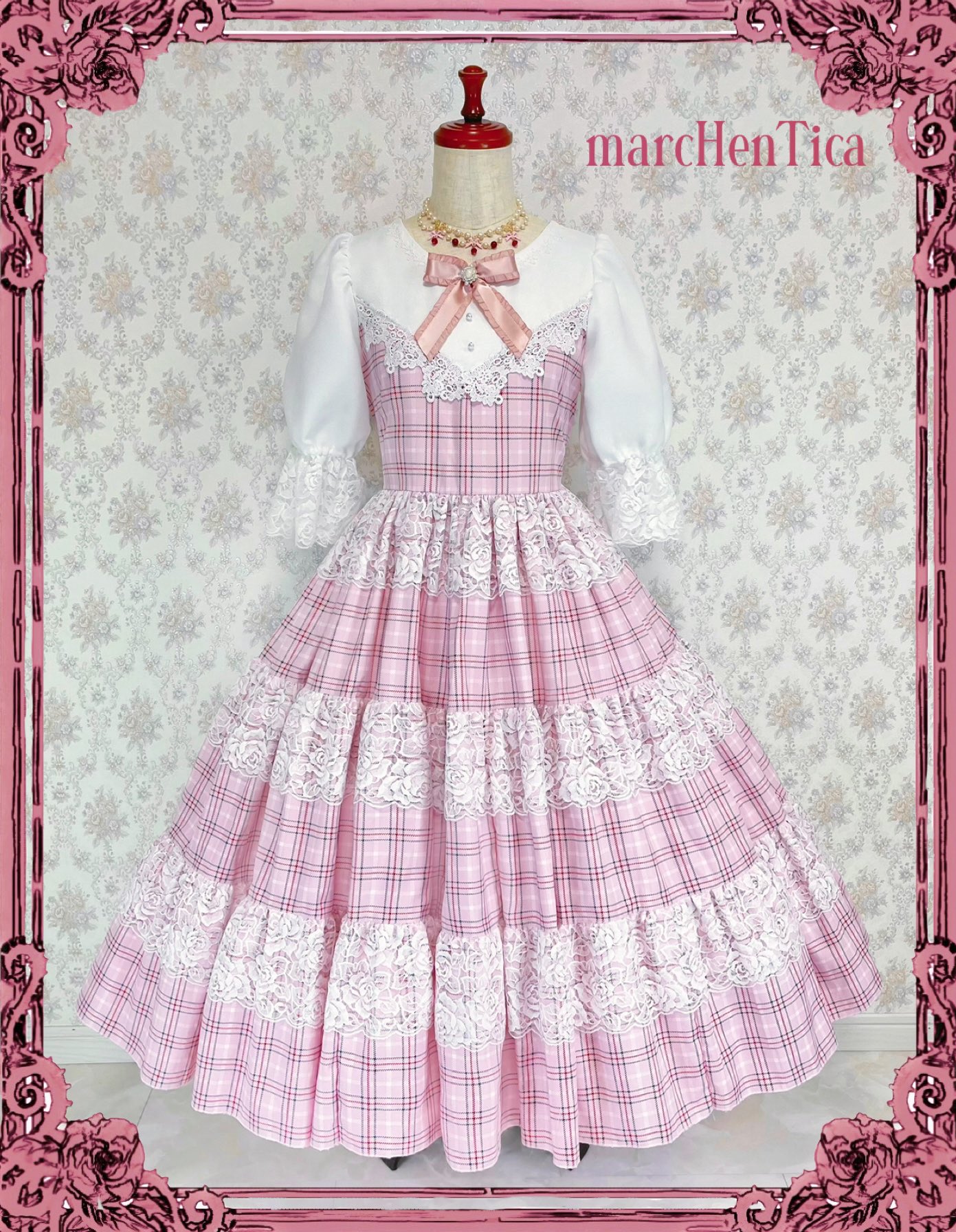 marchenTica スウィートローズワンピース スイートストロベリー