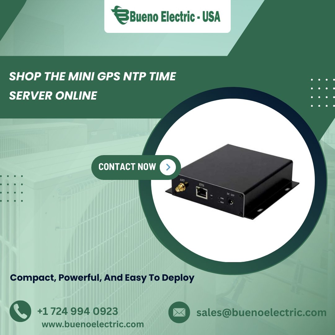 BuenoElectric's tweet image. Shop the Mini GPS NTP Time Server online – compact, powerful, and easy to deploy for perfect time sync anywhere!
buenoelectric.com/products/syn-m…

#MiniGPSTimeServer #TimeSyncMadeEasy #NetworkTimeServer #PrecisionTiming #CompactTech