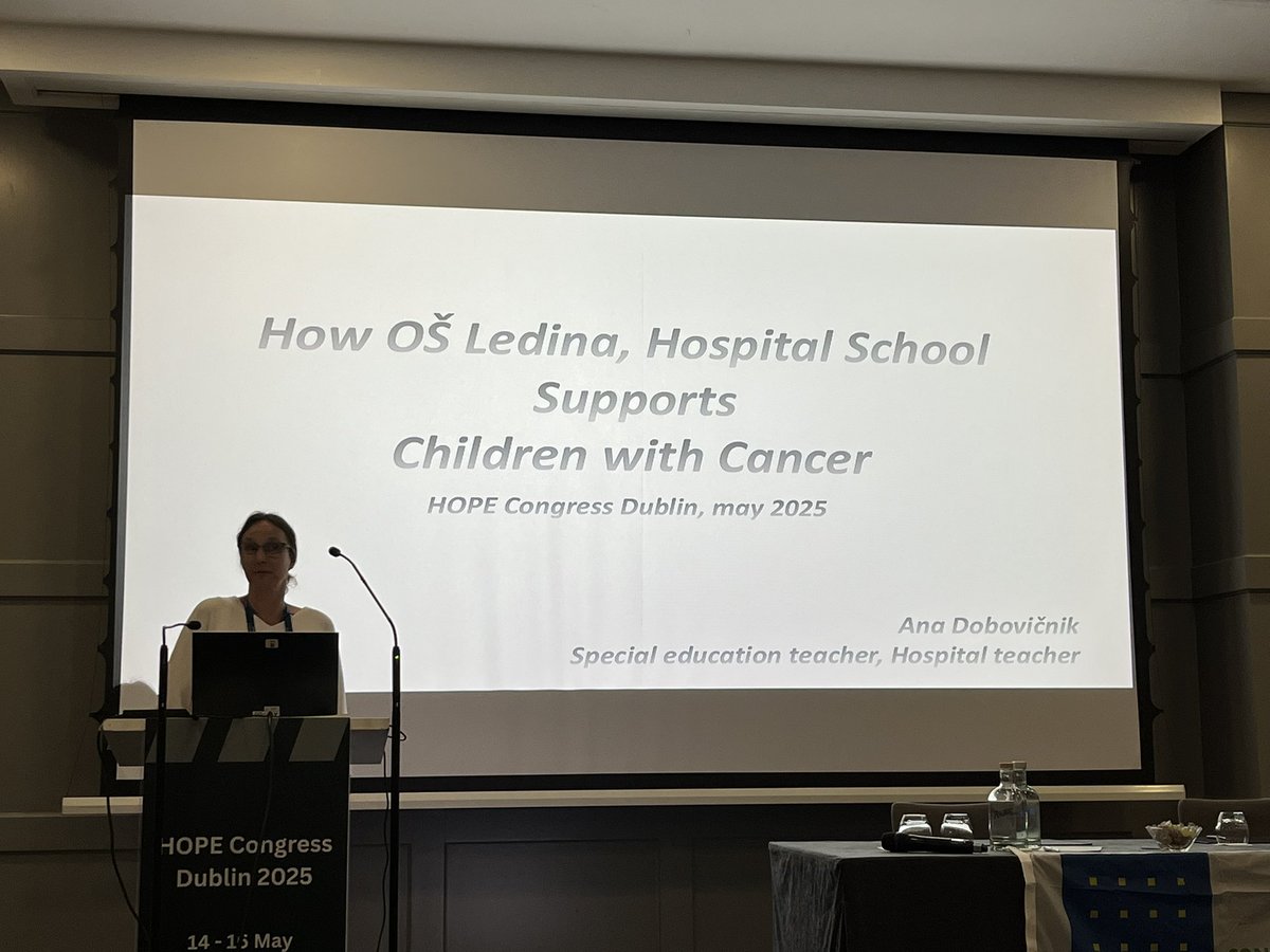 Stephen Deadman (@stephendeadman1) on Twitter photo Hearing about hospital education for children with cancer in Ljubljana, Slovenia 🇸🇮
Great to hear the wonderful provision for these children and how similar things are across Europe
<a href="/HOPEteacherEU/">HOPE</a>
<a href="/HospitalSchoolL/">Children's Hospital School Leicester</a>
<a href="/NAHEUK/">National Association for Hospital Education</a> Hearing about hospital education for children with cancer in Ljubljana, Slovenia 🇸🇮
Great to hear the wonderful provision for these children and how similar things are across Europe
<a href="/HOPEteacherEU/">HOPE</a>
<a href="/HospitalSchoolL/">Children's Hospital School Leicester</a>
<a href="/NAHEUK/">National Association for Hospital Education</a>
