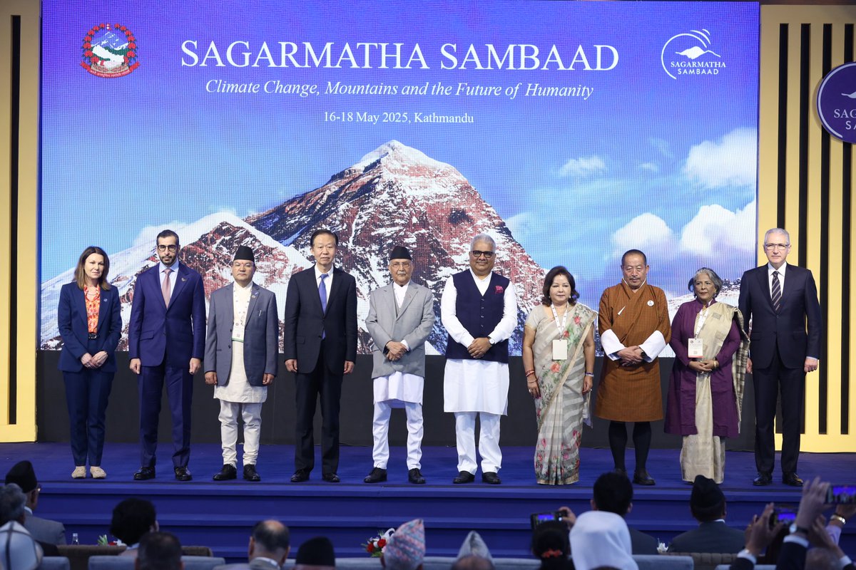 Amid a special function, Rt. Hon. Prime Minister K P Sharma Oli inaugurated the 1st edition of Sagarmatha Sambaad today in Kathmandu. Addressing the function, The Rt. Hon. Prime Minister highlighted Nepal’s negligible carbon footprint, yet heavy climate toll. The Prime Minister