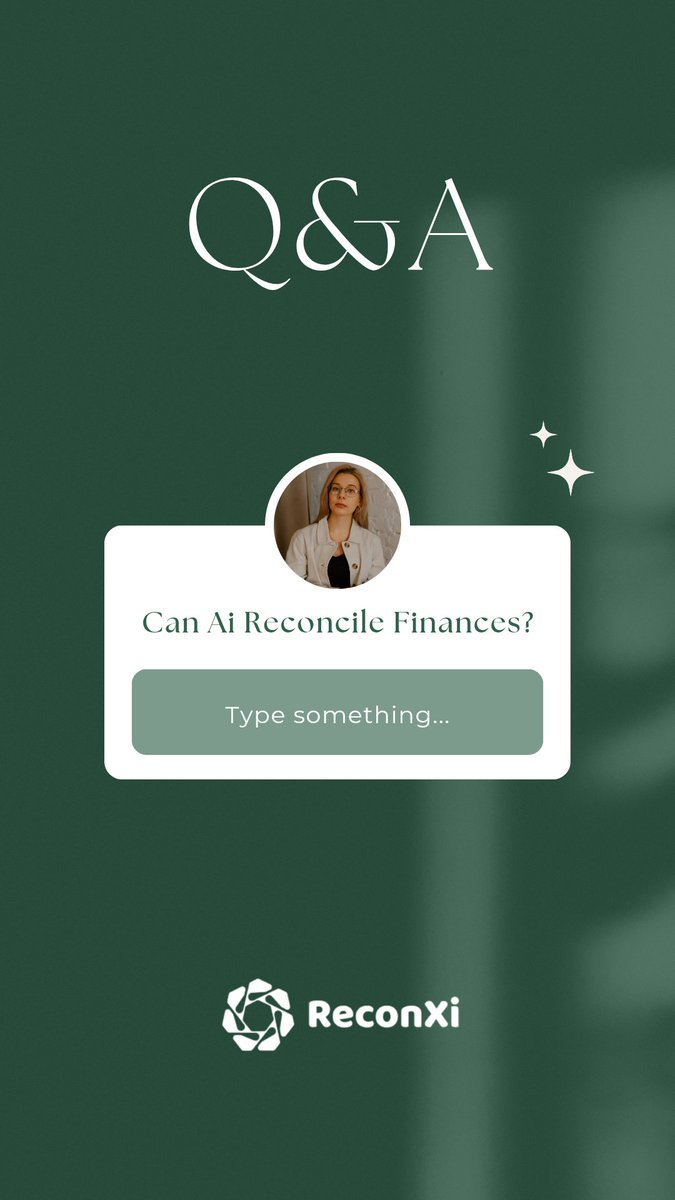TheReconxi's tweet photo. Can AI reconcile your finances? We think it can - and we’re here to prove it. What’s your perspective? Let us know in the comments. 

#Accountant #CFOs #FinanceExpert #AIinFinance #Fintech #ReconXi https://t.co/ZsxyUg0U0U