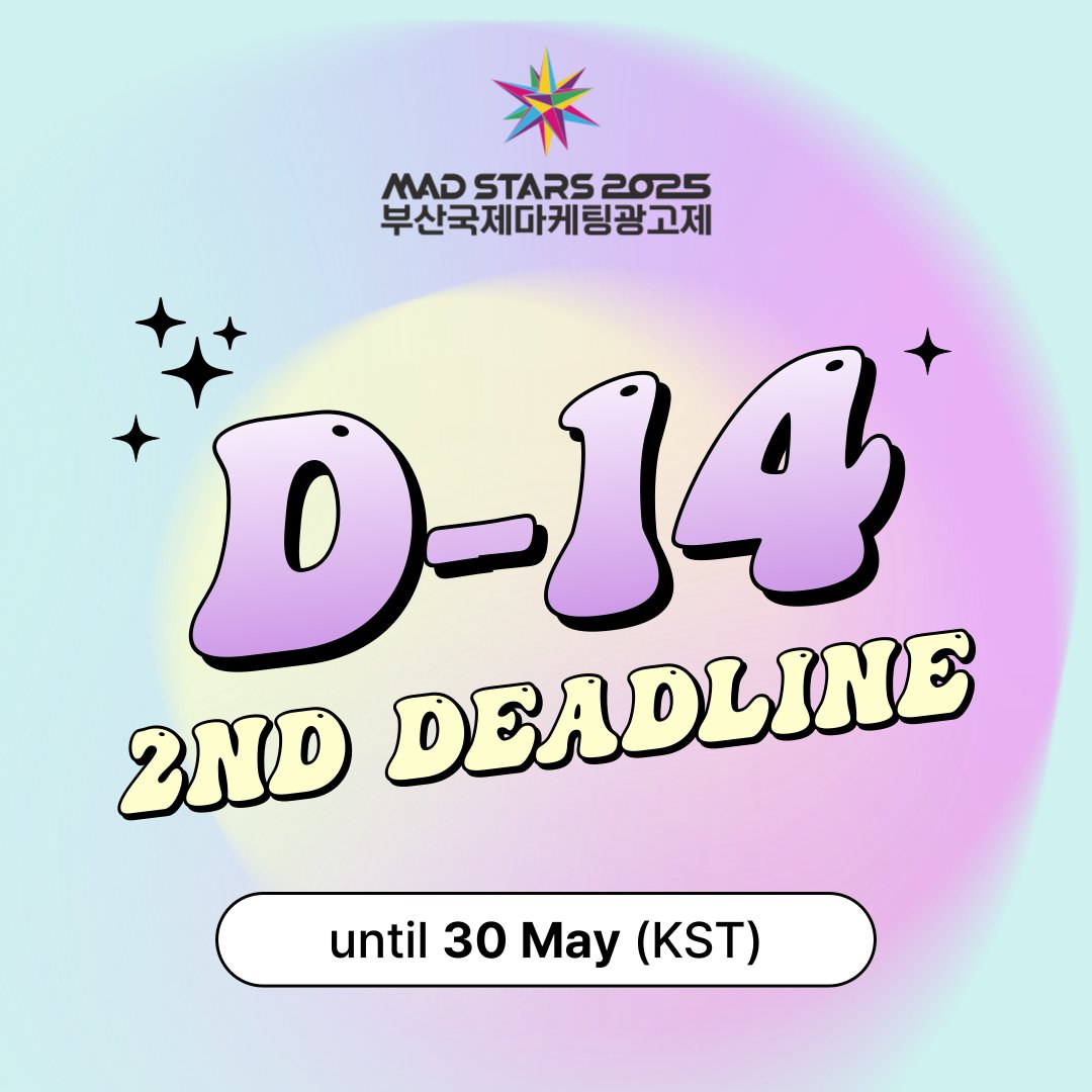 🕒14 Days Left – Submit Before the 2nd Deadline!
If you're preparing for your submission, now is the perfect time to finalize and submit it with confidence.
Share your creativity with the world on a global stage!

bit.ly/3x4rjlZ

#madstars #madstars2025 #creative #awards