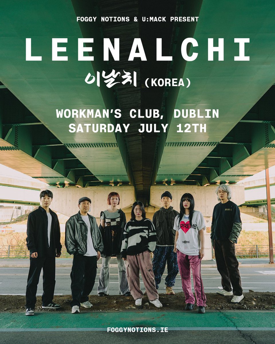 Foggy Notions (@foggynotions) on Twitter photo Tickets on sale now for Irish debut of Korean alternative pop sensations Leenalchi 이날치<a href="/WorkmansDublin/">The Workmans Club</a> on Saturday July 12th. ticketmaster.ie/leenalchi-dubl… Tickets on sale now for Irish debut of Korean alternative pop sensations Leenalchi 이날치<a href="/WorkmansDublin/">The Workmans Club</a> on Saturday July 12th. ticketmaster.ie/leenalchi-dubl…