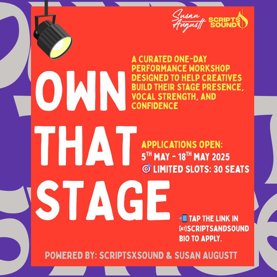 susan_augustt's tweet photo. Ready to “Own That Stage!”? ✨⭐️

Our one-day workshop is packed with performance secrets, vocal exercises, and a chance to perform at Open Mic! Join us here ⬇️⬇️⬇️

https://t.co/dWsdfKulr1

@scriptsxsound @kittypalacegh @hotor__  @theriaboss https://t.co/8xJ43pqsHR