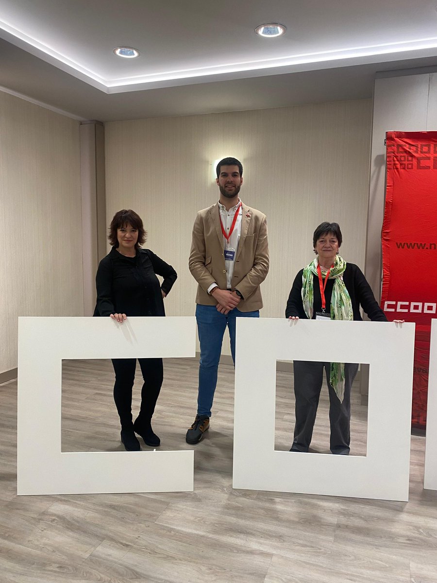 IUN-NEB 🔻 (@izdanavarra) on Twitter photo Hoy acompañamos a las compañeras de <a href="/ccoonavarra/">CCOO Navarra</a> en su Congreso.
Desde IUN-NEB mostramos todo nuestro apoyo a un sindicalismo combativo, de clase y comprometido con los derechos de la mayoría social trabajadora.
¡Seguimos caminando juntas y juntos por una Navarra más justa! ✊🏻 Hoy acompañamos a las compañeras de <a href="/ccoonavarra/">CCOO Navarra</a> en su Congreso.
Desde IUN-NEB mostramos todo nuestro apoyo a un sindicalismo combativo, de clase y comprometido con los derechos de la mayoría social trabajadora.
¡Seguimos caminando juntas y juntos por una Navarra más justa! ✊🏻