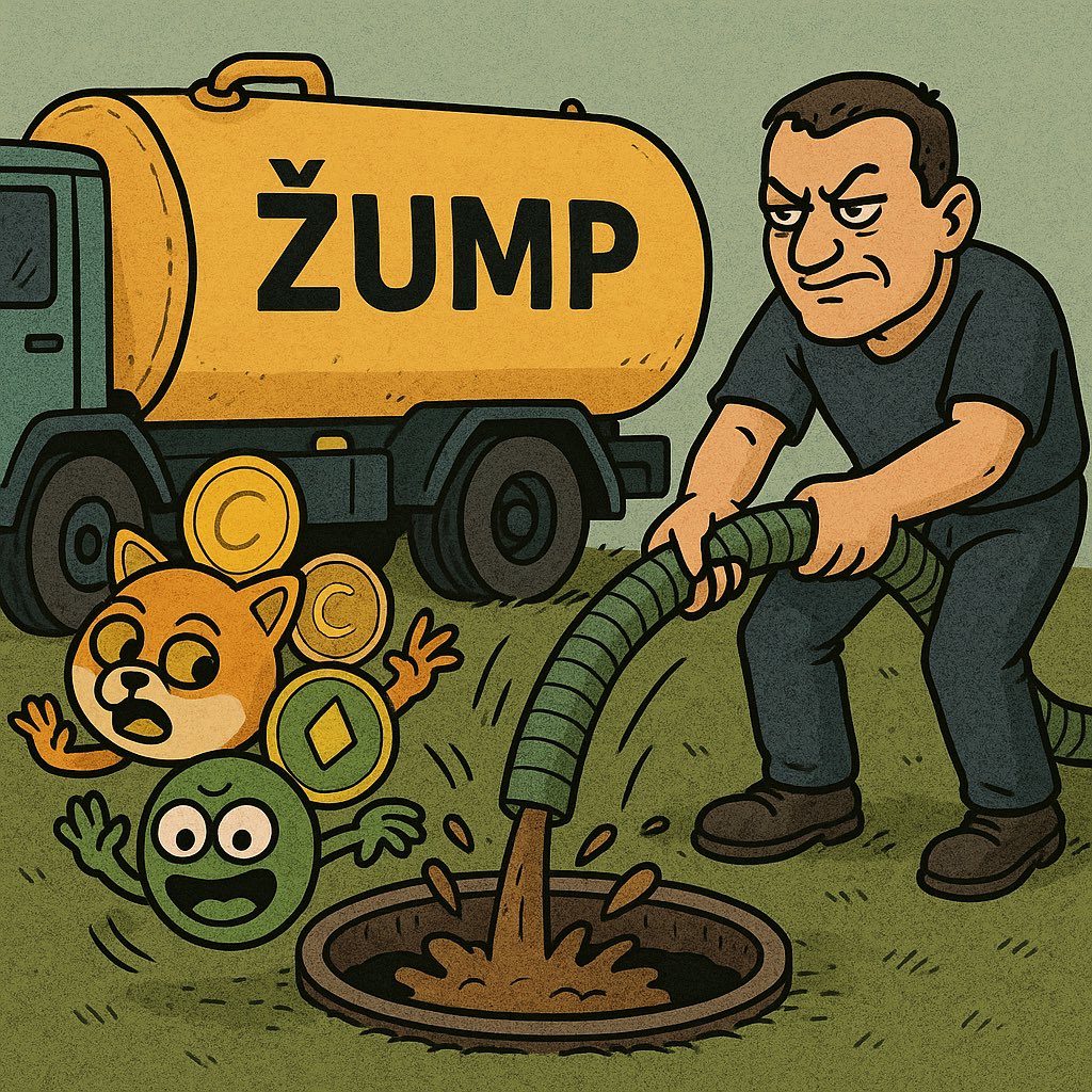 ZumpCoin25's tweet photo. “Welcome to the ŽUMP… where every shitcoin ends up.” #cryptotrading #CryptoMarket #crypto #CryptoCommunity #CryptoRewards #Altcoins #AltcoinAdventures #Zump https://t.co/8CdOG4abJ1