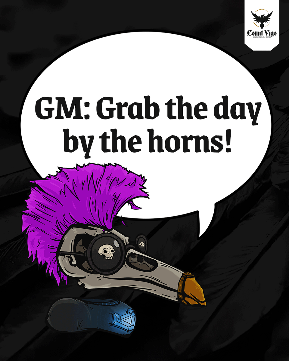 This is your reminder: The day works for you, not the other way around. Anyway: GM

count-vigo.com 

#PunchClockCulture #CountVigo #WakeTheFUp