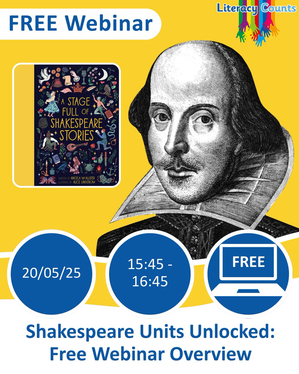 Next week, we are offering four expert-led CPD sessions designed to support teachers and leaders at every stage.

✅ Free Shakespeare Units Unlocked – Bring Shakespeare to life through drama and adapted stories.
✅ Using Ready Steady Write in Nursery, Pre-School &amp; F1 – Build