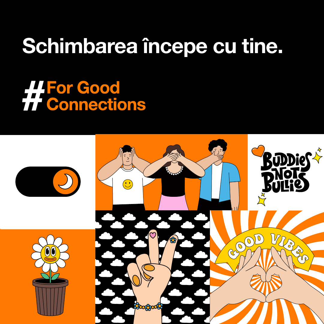 Internetul e plin de oportunități, dar și de pericole, precum hărțuirea online sau cyberbullying-ul. Intră pe oran.ge/forGoodconnect… și află mai multe despre cum poți să te protejezi. #ForGoodConnections