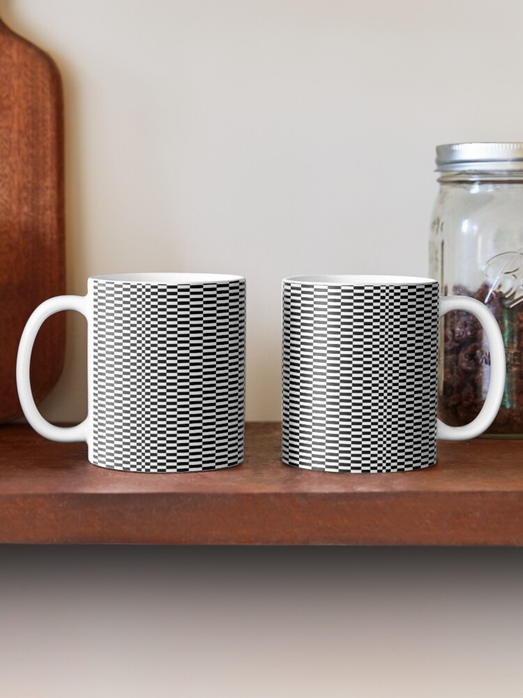 PDyaczenko's tweet image. Did you know optical illusions can make your brain fill in gaps that aren’t there? Sip your coffee from this mind-twisting Optical Illusion Black and White Pattern #3 Coffee Mug by FreiherrPK. Get yours at redbubble.com/i/mug/Optical-… #OpticalIllusion #CoffeeMug #KitchenDecor