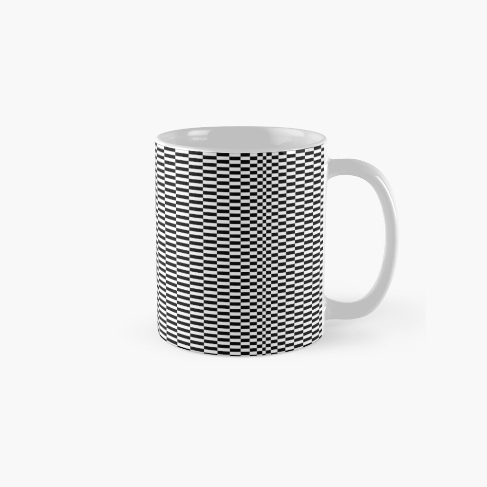 PDyaczenko's tweet image. Did you know optical illusions can make your brain fill in gaps that aren’t there? Sip your coffee from this mind-twisting Optical Illusion Black and White Pattern #3 Coffee Mug by FreiherrPK. Get yours at redbubble.com/i/mug/Optical-… #OpticalIllusion #CoffeeMug #KitchenDecor