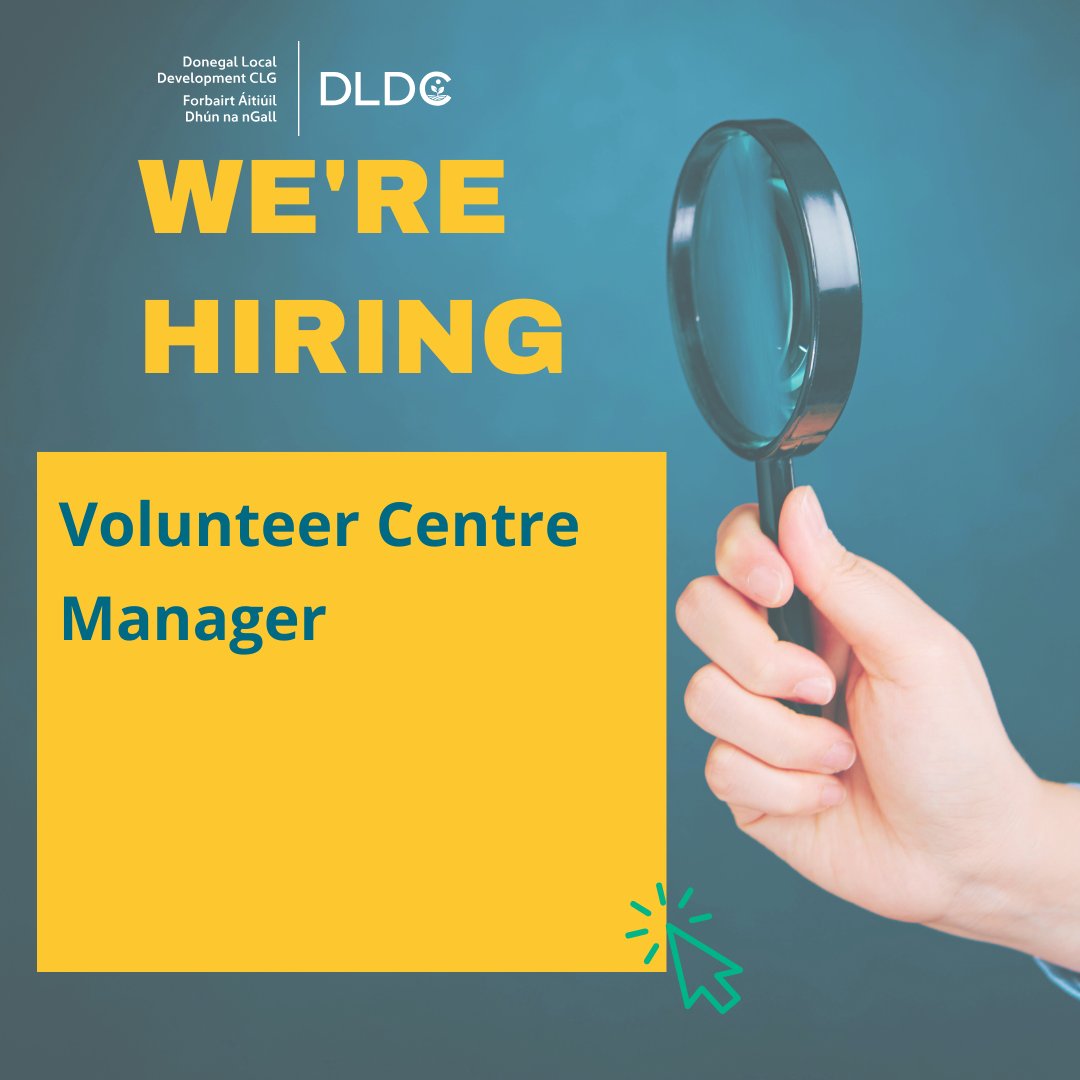 We're hiring – Volunteer Centre Manager 📣
Lead and support volunteering across Donegal. Help build an inclusive, active community.
📅 Apply by: 5pm, Fri 23 May 2025
📧 Send CV &amp; cover letter to: vacancies@dldc.org
Interviews: Week of 3 June 2025
 #VolunteerIreland