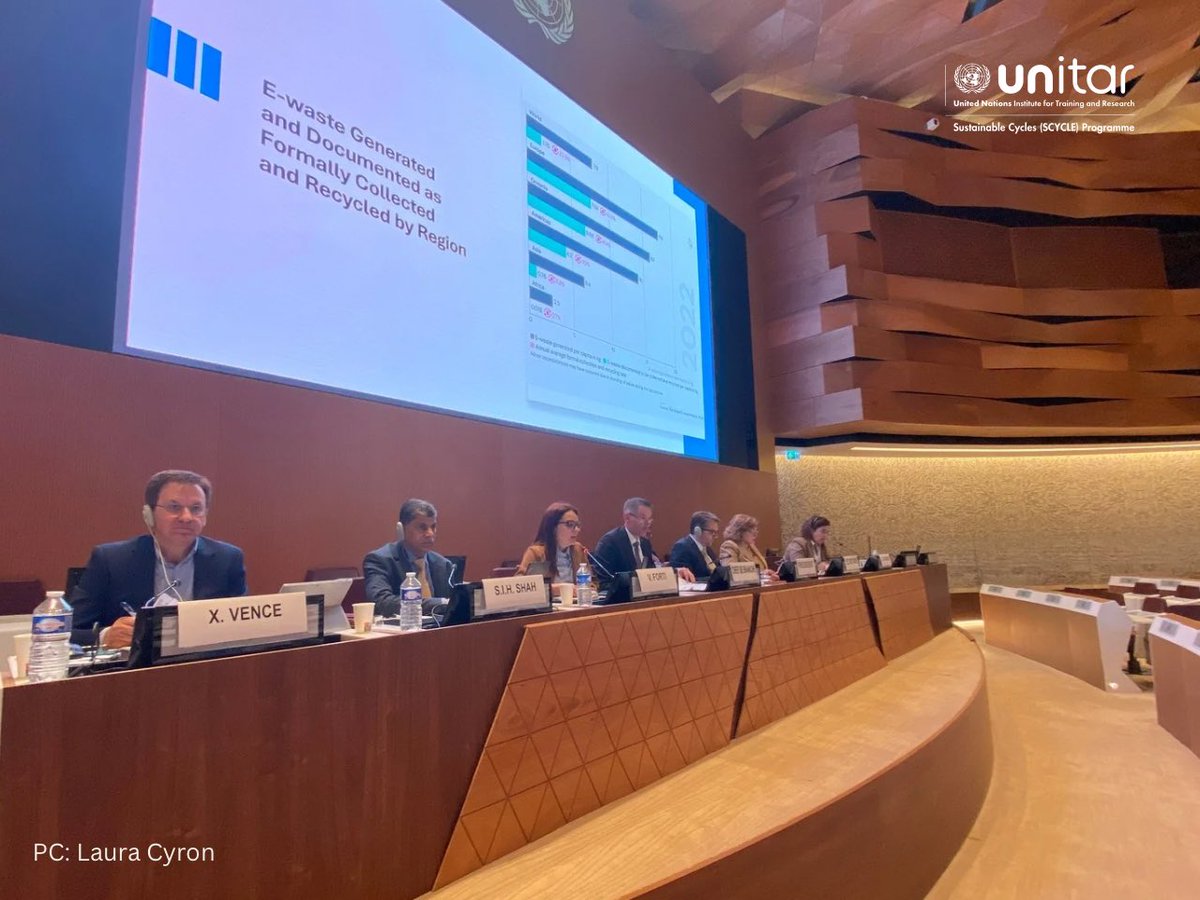SCYCLE - Sustainable Cycles (@scycleunitar) on Twitter photo 🌍 How do we ensure digital growth doesn’t lead to more waste?
<a href="/scycleunitar/">SCYCLE - Sustainable Cycles</a> joined the 8th <a href="/UNCTAD/">UN Trade and Development</a> Expert Meeting on E-Commerce & the Digital Economy to talk about digital-related waste, trade, and circular solutions.
📄 Read more: unctad.org/system/files/o… 🌍 How do we ensure digital growth doesn’t lead to more waste?
<a href="/scycleunitar/">SCYCLE - Sustainable Cycles</a> joined the 8th <a href="/UNCTAD/">UN Trade and Development</a> Expert Meeting on E-Commerce & the Digital Economy to talk about digital-related waste, trade, and circular solutions.
📄 Read more: unctad.org/system/files/o…