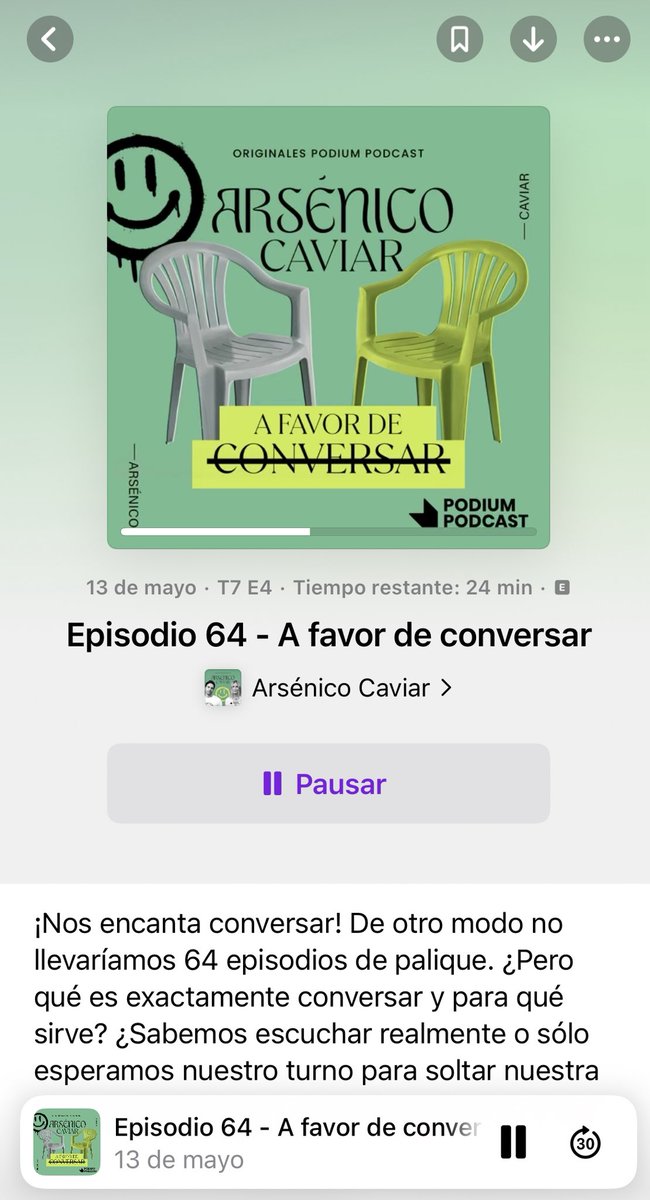 Lou Moreno Cazalla (@lmcazalla) on Twitter photo Escuchar no es fácil y conversar menos, pero hay genios en esto <a href="/twillermoalonso/">Guillermo Alonso</a> #BeatrizSerrano #ArsenicoCaviar64
🧏♀️ podcasts.apple.com/es/podcast/ars… Escuchar no es fácil y conversar menos, pero hay genios en esto <a href="/twillermoalonso/">Guillermo Alonso</a> #BeatrizSerrano #ArsenicoCaviar64
🧏♀️ podcasts.apple.com/es/podcast/ars…