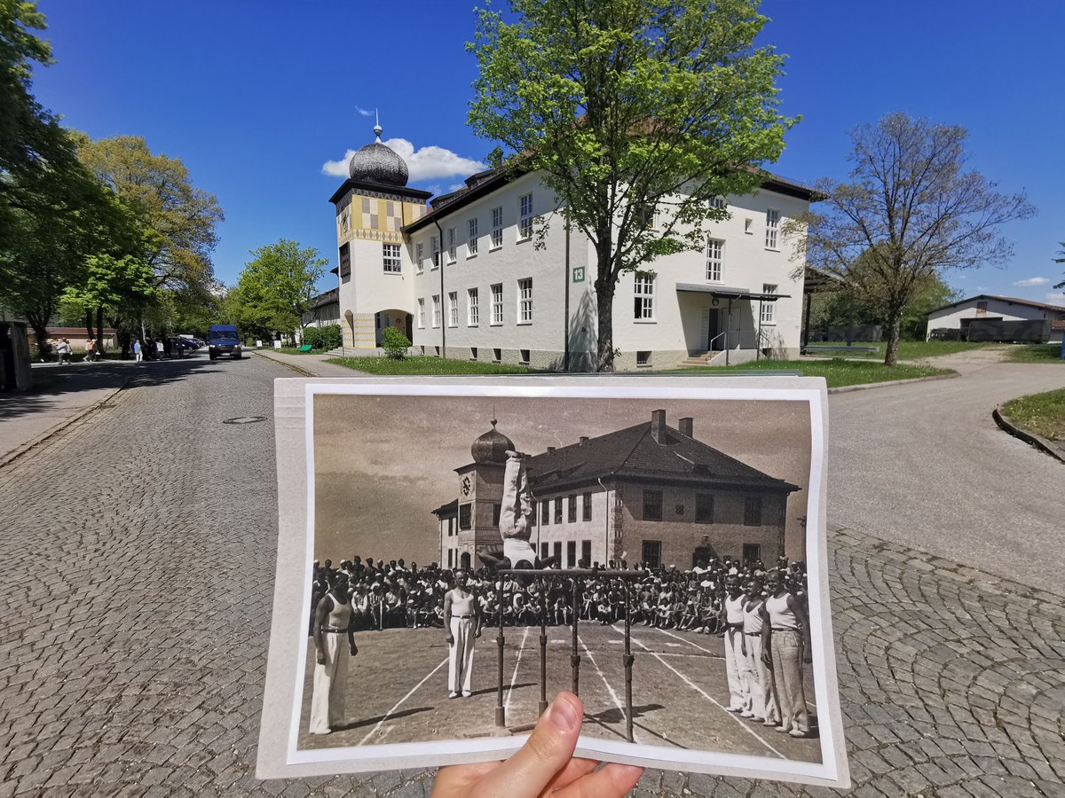 #WehikułCzasu: ruszamy z serią inspirowaną wyjazdem do #Murnau na obchody wyzwolenia Oflagu VII A. Zderzamy archiwalia z teraźniejszością! Na start – budynek „Pod Cebulką”. Kiedyś teatr, chór i kawiarenka. Dziś? Zaskakująco podobny! Widzicie różnice?