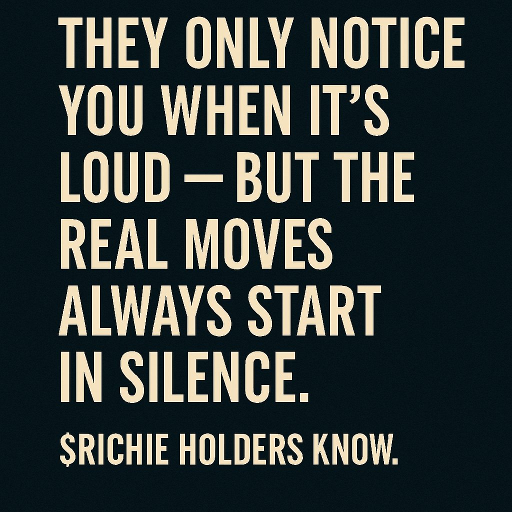 They only notice you when it’s loud —
but the real moves always start in silence.
$Richie holders know.
<a href="/Sol_RichieRich/">Richie Rich The Token</a>