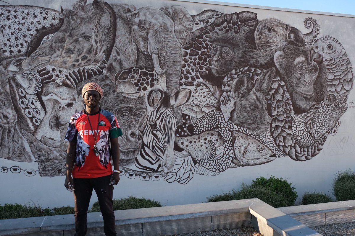 msale_art's tweet image. From Nairobi to the world 🌍 #grafikali #muralism #streetart #madeinkenya