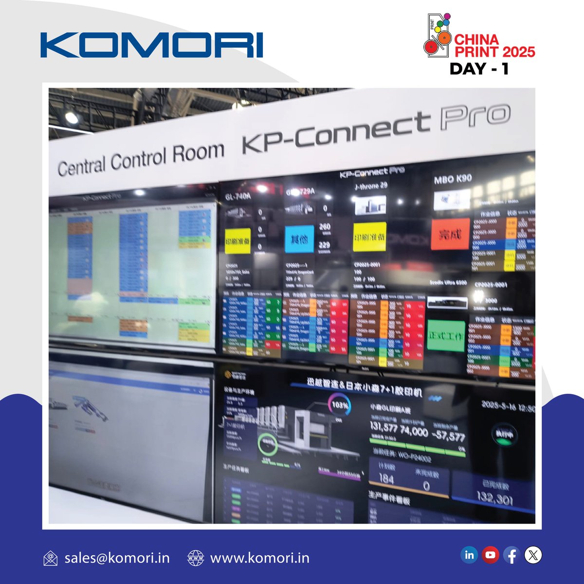 Komoriindia's tweet image. 💫 Day 1 at China Print 2025 | KOMORI Draws the Crowd! 💫
Click here 👉shorturl.at/Etrmw
Stay tuned as we bring more action from #ChinaPrint2025 — and witness the future of print unfold!💫
#KomoriIndia #OffsetPrintingMachine #SmartFactory 
#DigitalTechnologies #ChinaPrint