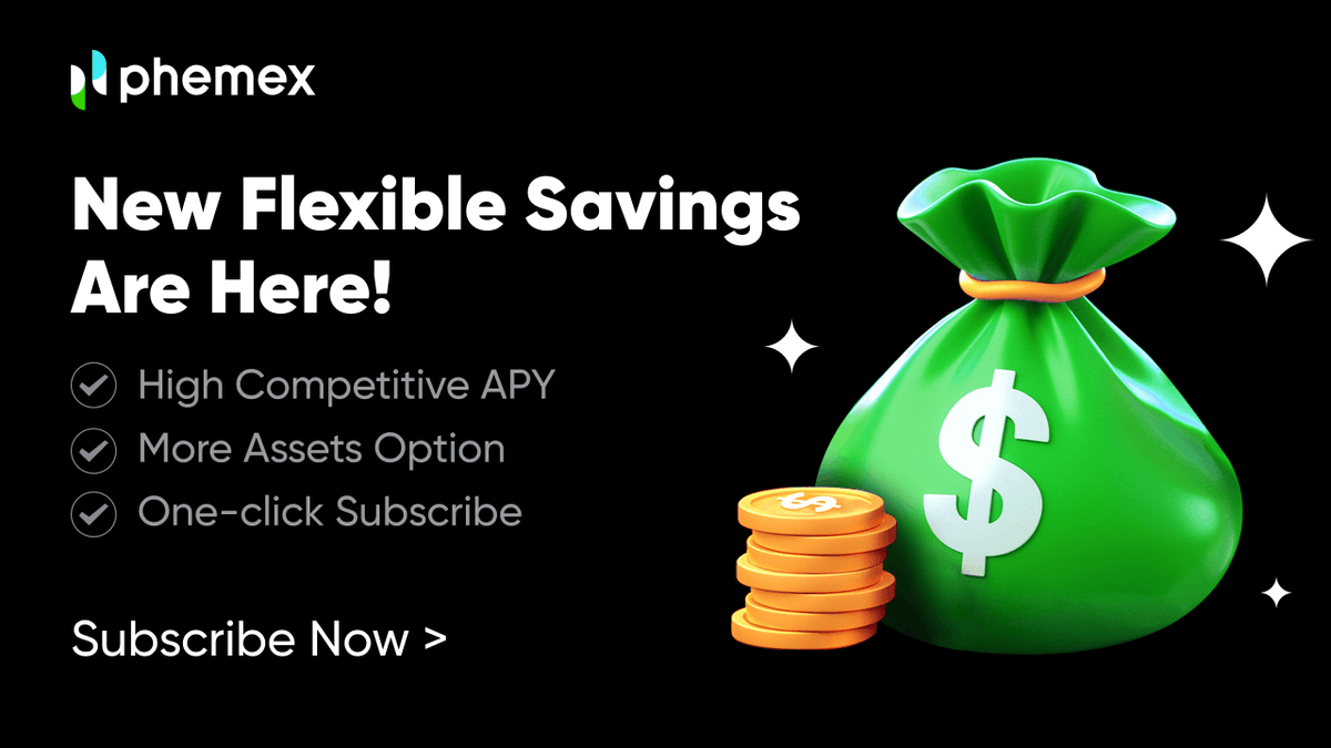 Phemex_official's tweet photo. 💤 Got crypto just sitting around?
Let it earn for you with #PhemexEarn 👇
✅ Log in
✅ Go to Earn → Savings
✅ Pick your asset & subscribe
It’s that easy. But spots are limited — act fast!
🔗 https://t.co/q14x12SKh2
#CryptoSavings #PassiveIncome #Phemex https://t.co/o5B4ePhI3a